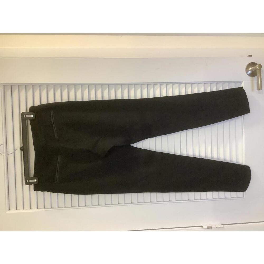 IRO Black Tapered Dress Pant Trouser 38 Luxury Fancy Night Out Sleek Flat Front - Picture 4 of 6